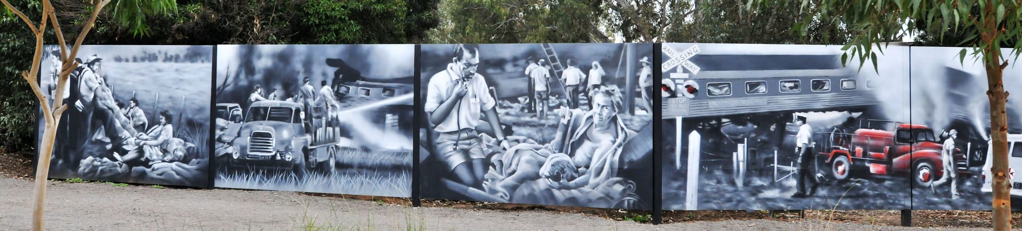 AWARD–WINNING: The Southern Aurora Memorial won a gold award at the 2022 Australian Street Art Awards. PHOTO: Bethanie Sessions Id:37547