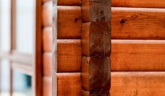 SNUG FIT: When constructed properly the interlocking  ‘lego type’ construction fitted well together and were naturally insultated through thickness of the timeber.