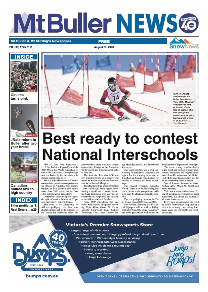 Mt Buller News, August 23, 2023 Post image