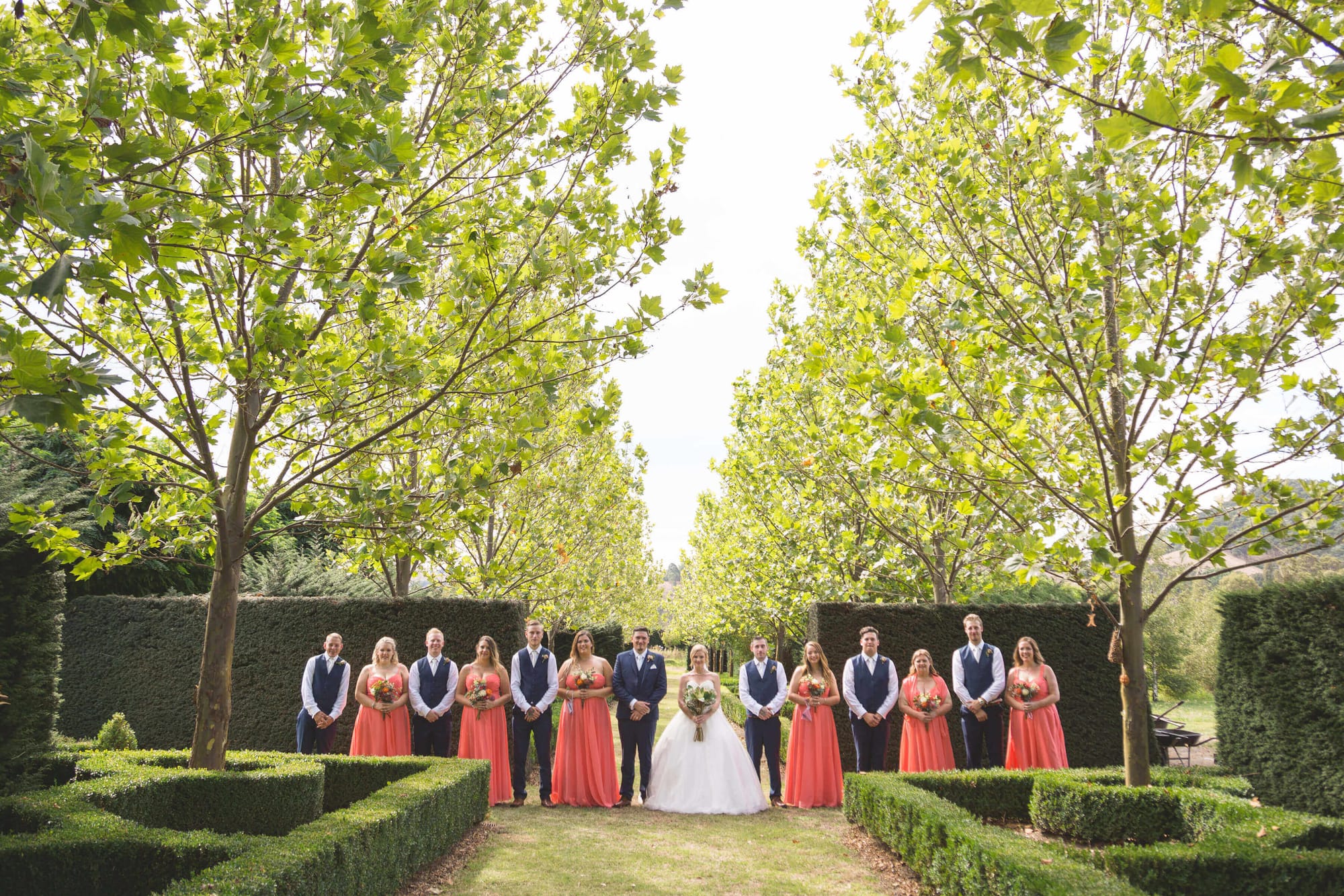 A summer wedding at the Country Gardens & Maze Post image